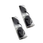 Hemoton 2 Set Güvenlik Gözlükleri Göz Yaması Kırmızı Mavi Işık Göz Koruyucu Göz Kapağı IPL UV Kızılötesi LED Işık Terapisi (Sert Stil Kılıf ve Göz, Siyah)