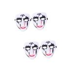 HEMOTON 4 Adet maskeli balo maskesi halloween decoration halloween mask cadılar bayramı kostümleri cadılar bayramı tam yüz maskesi elbiseler cadılar bayramı maskesi parti yüz maskesi Giyim
