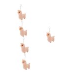 HEMOTON 5 Alpaka Kolye Kawaii Anahtarlık Alpaka Oyuncak Çanta Kolye Anahtarlık Hayvan Anahtarlıklar Sevimli Hayvan Süsleri Peluş Alpaka Koyun Anahtarlık Alpaka Süsler Kısa Peluş