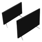 HEMOTON Dollhouse Mini Tv - 2 Adet Minyatür Televizyon Gerçekçi Mini Tv Oyuncağı Güvenli Stand Ayrıntılı İşçilik Modern Görünüm