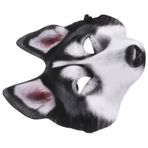HEMOTON husky maskesi Köpek maske Korkutucu maske Halloween partisi maskesi cadılar bayramı kostüm maskesi cadılar bayramı husky köpek kostümü yetişkin köpek kostümü çılgın maske eva Grey