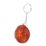 HEMOTON Izgara Shiitake Mantarı Modeli Mantarlar Simüle Yiyecek Anahtarlık Gıda Anahtarlık Sırt Çantası Kolye Dekorasyon Mantar Anahtarlık Çanta Kolye Light Brown Paslanmaz Çelik