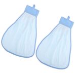Hemoton Kısa Kollu Abiye 2Pcs Bulan?k Havlu As?l? Banyo El Havlular Süper ?k ??berin Havlu Yüksek Emici El Havlular? An?nda Kurutmak I?in (Mavi) Çatal Kaşık Takımı