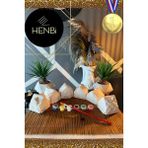 HENBi Ev (MEGA) Taş Boyama Büst Figür Obje Boyama Taş Boyama Seti Xxl Boy Eğitici Ev Boyama