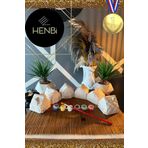 HENBi Ev (MEGA) Taş Boyama Büst Figür Obje Boyama Taş Boyama Seti Xxl Boy Eğitici Ev Boyama