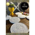 HENBi Mandala 2 [6 Adet] (3D) Xxl Taş Boyama Otonom Gelişim Çocuk Etkinliği Taş Boyama Seti Çocuk Gelişimi