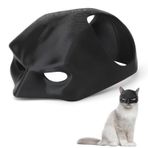 HENGBIRD Batmans kediler için maske, genel Batcat maskesi, kediler için 3D eğlenceli siyah yarasa maskesi, kedi kıyafeti, evcil hayvan kostümü, cadılar bayramı veya günlük eğlence için (10 cm, baş