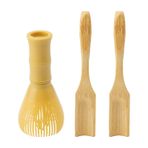 HENGBIRD Matcha Fırça, Matcha Kaşık Süpürge Seti, Çıkarılabilir Matcha Whisk Matcha Matcha Matcha Çırpma Teli, Tekrar Kullanılabilir Matcha Çırpma Teli, Matcha Çay Aksesuarı, Sarı