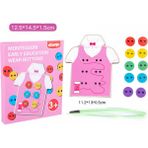Hengshan Çocuk Bulmaca Ip Oyunu Bebek Erken Eğitim Egzersizi Düğme ve Manuel Beyin Oyuncakları (E (Yurt Dışından) - Educational Toys