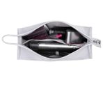 HENGSI için Dyson Airwrap Long/Supersonic Saç Kurutma Makinesi ve Aksesuarları için Seyahat Çantası (PU Deri Su Geçirmez-Gümüş)