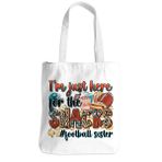 Henhesaha Futbol Tote Çanta Futbol Aksesuarları Eşyalar Futbol Hediyeleri Kadınlar Kızlar için Komik Plaj Çantası Oyun Günü Doğum Günü, Futbol Atıştırmalıkları, 13.5 x 16inches
