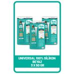 Henkel Sista Beyaz Silikon Mastik Tüp 50 gr x 3 adet
