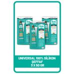 Henkel Sista Şeffaf Silikon Mastik Tüp 50 gr x 3 adet