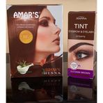 HENNA KINA İÇEREN KAHVE RENK SAÇ BOYASI 1 KUTU + JOANNA KOYU KAHVE KAŞ KİRPİK BOYASI 1 KUTU 2’Sİ BİRLİKTE