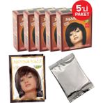 Henna Vals Saç Kına Kahverengi 5 Paket