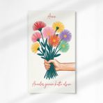 Henno 6’lı 8,5X15 cm Anneler Günü Kartı – Tebrik Kartı Not Yazılabilir Bileklik Hediye Kartı - Anne 4