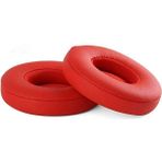 Henry Shop Yedek Kulak Yastık Kulakları Yalnız 2 3 Kablosuz Kulak Pedleri Beats Için Kulaklıklar Solo3 Kablosuz Kulaklık Earpads Siyah Baskı (Yurt Dışından) - Kırmızı