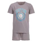 Henry Terre Erkek Pijama Shorty Paul Boston Pijama Seti M-5XL Pamuklu Şort ve Kısa Kollu Tişört Sportif Tasarım Yazlık Pijama Takımı, Haki., M