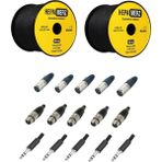 Hepa Merz Connection Paket-8 Mikrofon Kablosu Jak XLR Konnektör Paketi