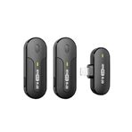 Hepa Merz R-20 iPhone Uyumlu Üst Kalite Kablosuz Lightning Siyah Yaka Mikrofonu