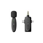 Hepa Merz R-32 Kaliteli Çiftli Kablosuz Yaka Mikrofonu 3in1 İphone Type-c ve 3.5mm Jack