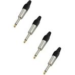 Hepa Merz Sfc-M63-4X 6.35Mm Mono Gitar Erkek Jak (4 Adet)
