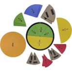 hepenuygun Magnet Ahşap Kesir Takımı 28CM - Renkli - Ahşap
