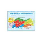 hepenuygun Türkiye Iller Ve Bölgeler Haritası 70x100 Kendinden Yapışkanlı Folyo