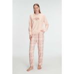 Hepici Arias Closet Pamuklu Kışlık Uzun Kol Kadın Pijama Takım