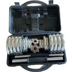 Hepitop Çantalı Döküm Plaka Dambıl Seti 30 Kg Krom Dumbbell Set