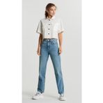 Hepsibitarz Kadın Mavi GT Mom Jeans Denim Kot İthal Pantolon