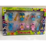 Hepsilazım Stitch Figür Seti – Aksesuarli Oyuncak Set (12 Parça) - Mavi - Kırmızı - Yeşil - Sarı