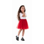 HEPSİMİNNAK Kız Çocuk Kırmızı Tütü Etek 23nisan 29ekim Gösteri Özel Gün Red Tutu Skirt