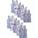 Hepsine Rakip 10LU Erkek Çocuk Renkli Desenli Atlet %100 Pamuklu Neşeli - Karışık - 9 - 10 Yaş