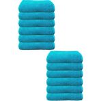 Hepsine Rakip 12'li Paket Boya Tutmayan Mikrofiber El Yüz Havlusu 50 x 90 cm - Turkuaz