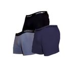 Hepsine Rakip 3lü Erkek Modal Likralı Boxer Büyük Beden Paçalı Don - Karışık - 4XL