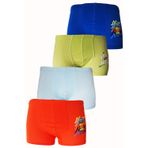 Hepsine Rakip 4lü Erkek Çocuk Boxer Pamuklu Renkli Rahat Karışık Paçalı Don lxx