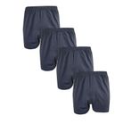 Hepsine Rakip 4lü Erkek Düğmeli Boxer Ekonomik%100 Pamuklu Paçalı Don Füme XXL