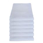 Hepsine Rakip 50x70 cm 6'lı Pamuklu Ayak İzli Banyo Paspas Ayak Havlusu
