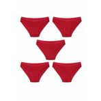 Hepsine Rakip 5li Kadın Jakarlı Bikini Klimalı Kaliteli Ekonomik Yumuşak - M - L - Mürdüm