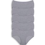 Hepsine Rakip 5li Kadın Yüksek Bel Külot Elastan Pamuklu Ince Lastik Kaliteli - XL - Gri