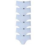 Hepsine Rakip 6lı Erkek Çocuk Slip Külot Pamuklu Rahat Beyaz Klasik Model Beyaz 9-10 yaş