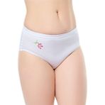 Hepsine Rakip 6lı Kadın Yüksek Bel Külot Işlemeli Pamuklu Bato Slip - XL - Beyaz