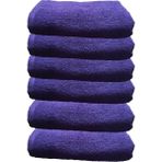 Hepsine Rakip 6'lı Paket Boya Tutmayan Mikrofiber El Yüz Havlusu 50 x 90 cm - Mor