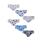 Hepsine Rakip Erkek Çocuk Renkli Empirme Slip Külot 6 lı Paket Karışık 9-10 yaş