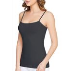 Hepsine Rakip Kadın İp Askılı Atlet Elastan Pamuklu Fanila Esnek - Siyah - L - XL