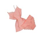 Hepsine Rakip Kadın Ip Askılı Dantel Detaylı Atlet Bikini Takım Pamuklı Esnek - Somon - S - M