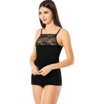 Hepsine Rakip Kadın Ip Askılı Geniş Dantelli Bayan Atlet Fanila 6033 - Siyah - L