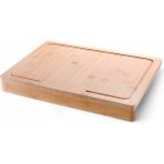 Hepta Collection Tezgah Üstü Büyük Boy Bambu Kesme Tahtası – 45×35 cm Kaymaz, Kenarlı, Antibakteriyel Hijyenik Ekmek