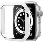 Heptek İletişim Apple Watch 2 3 4 5 6 7 8 Se Nike 44MM Kılıf Kasa ve Ekran Koruyucu 360 Tam Koruma Kapak (Gard 01) - Beyaz